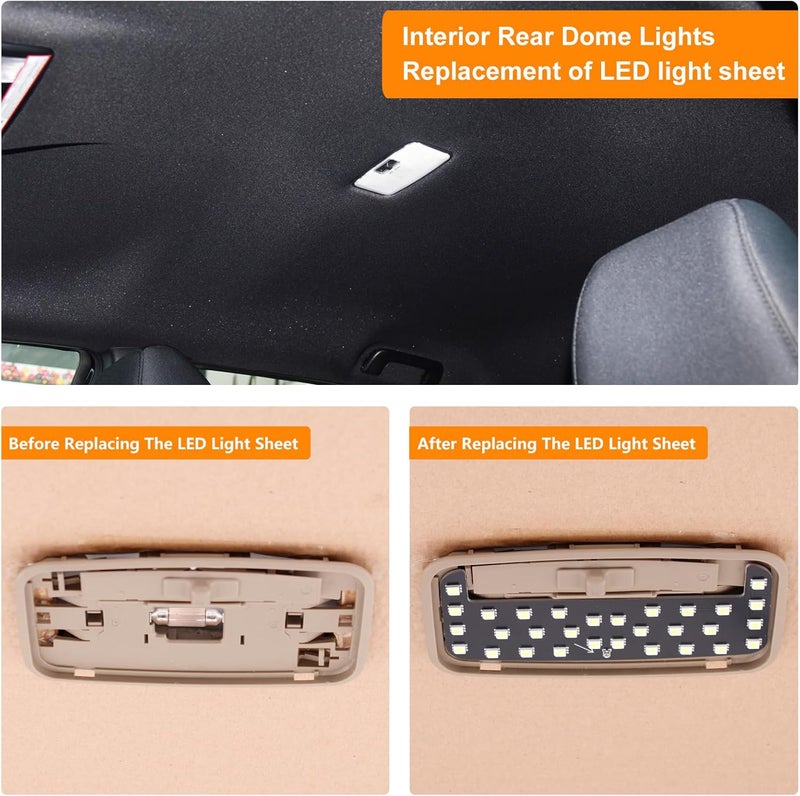 Zenhon LED Light,Fit For Interior Rear Dome light Upgrade,4500K Warm Yellow Light,Brightness Can Adjust,The Accessories For Toyota RAV4(2006-2021),Corolla,Camry,Highlander(2008-2013),Tacoma,4Runner - Image 3